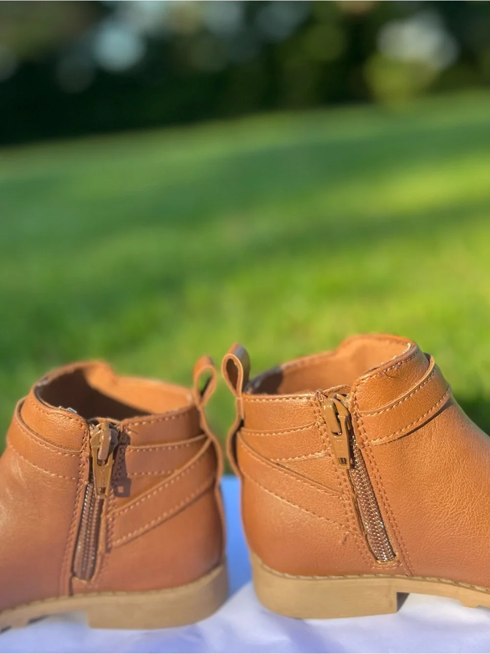 Toddlers Tan Ankle Boots - Classic Chelsea Style - Toddler Size 9